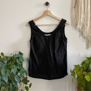 notPERFECTLINEN // Porto Top // Black